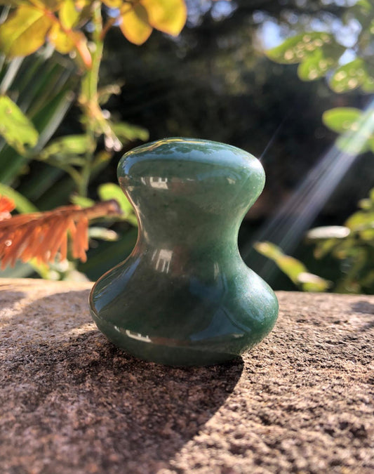 Boutique de lithothérapie - Champignon de massage en Aventurine Verte