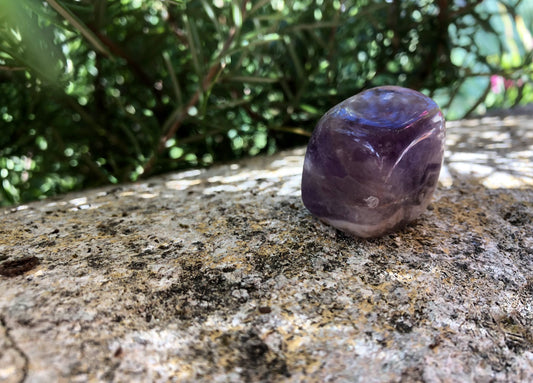 Boutique ésotérique - Lithothérapie Pierre Roulée Améthyste Rubanée - SOEURS