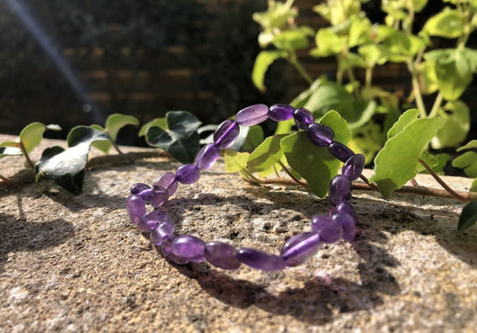 Boutique ésotérique - Lithothérapie Bracelet en Pierre Améthyste - SOEURS