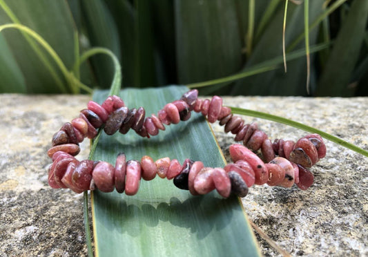 Boutique ésotérique - Lithothérapie Bracelet en Pierre Rhodonite - SOEURS