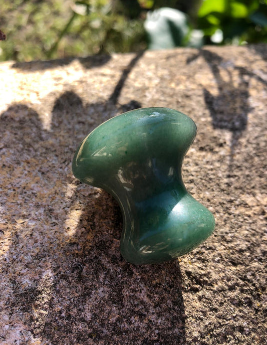Boutique ésotérique - Champignon de massage en Aventurine Verte