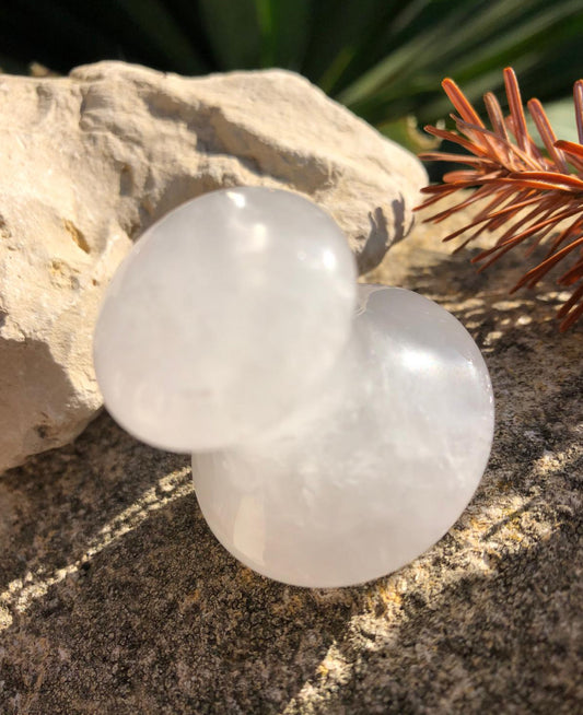 Boutique de lithothérapie - Champignon de massage en Cristal de Roche