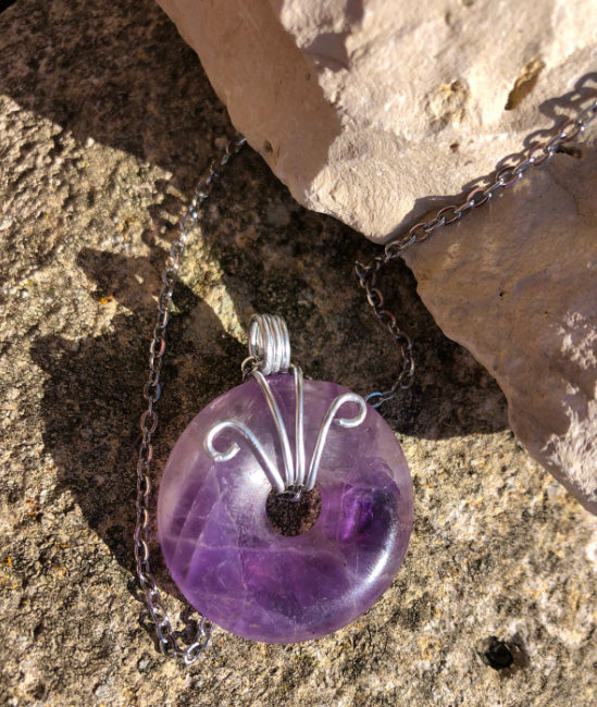 Pendentif Donut Améthyste #2