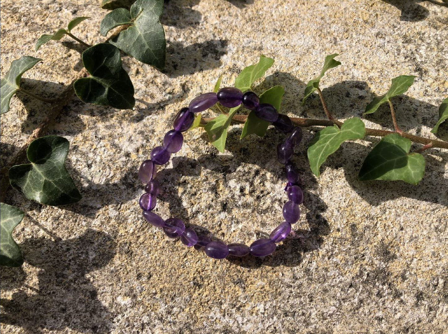 Boutique ésotérique - Bracelet en Pierre Améthyste - SOEURS