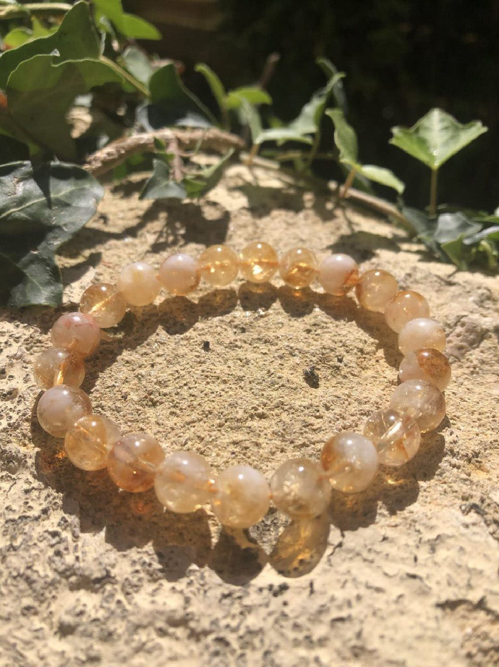 Boutique ésotérique - Lithothérapie Bracelet en Pierre Citrine 8mm - SOEURS