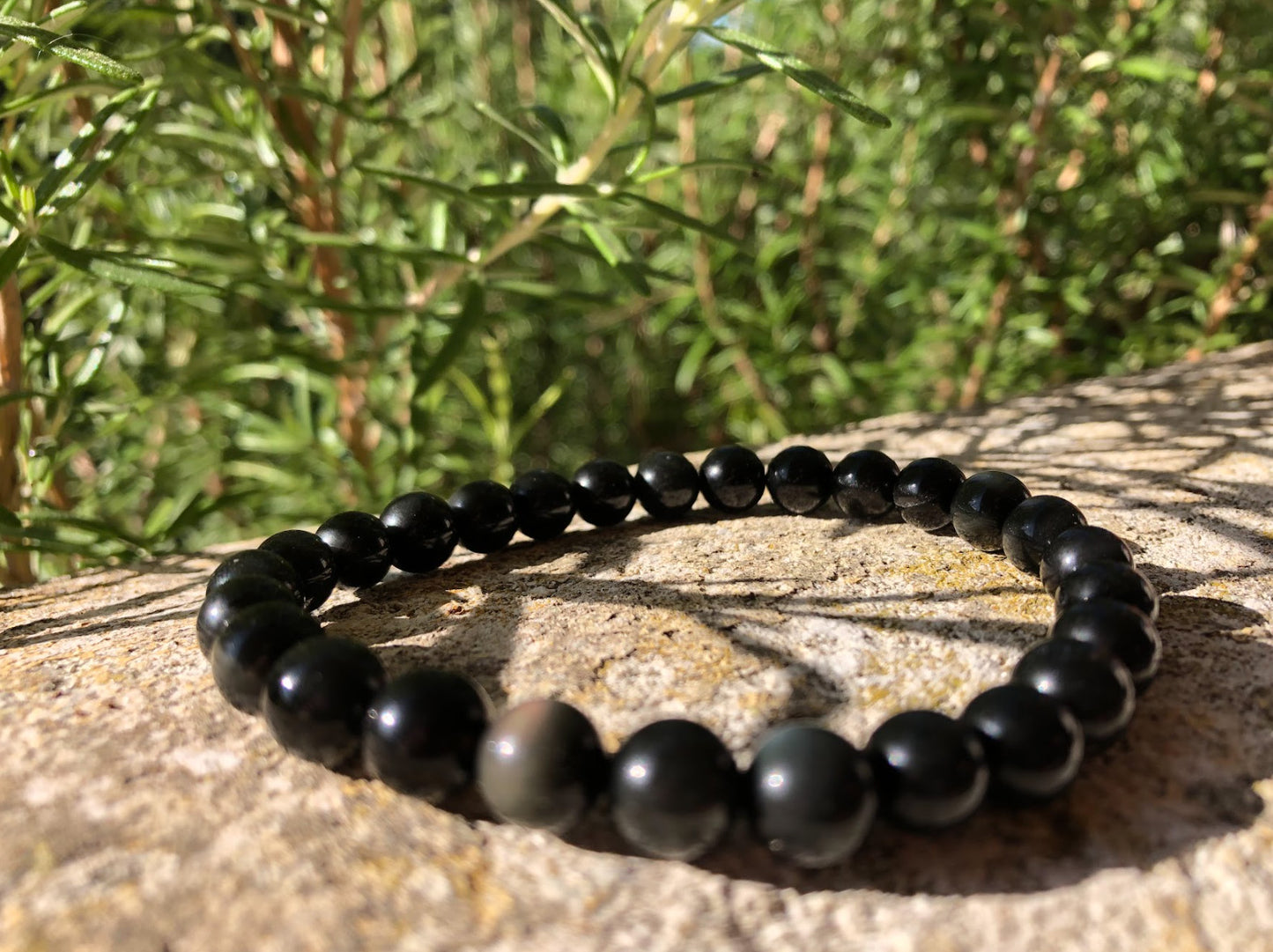 Boutique ésotérique - Lithothérapie Pierre Obsidienne Bracelet - SOEURS