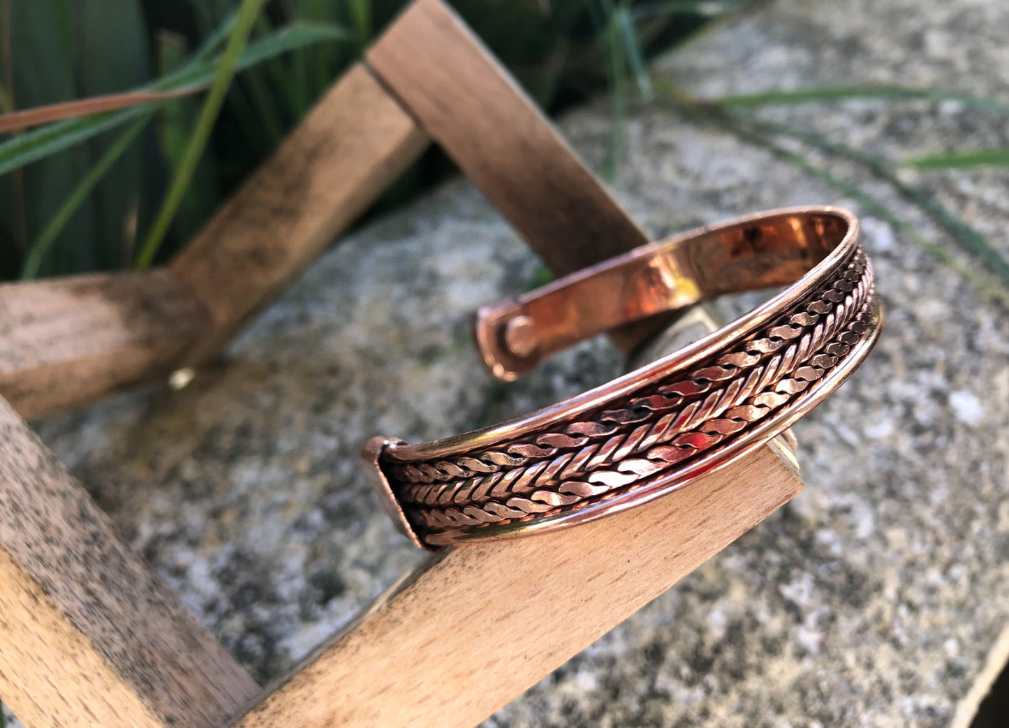 Boutique ésotérique - Bracelet Magnétique en Cuivre Symbole "Unité" - SOEURS
