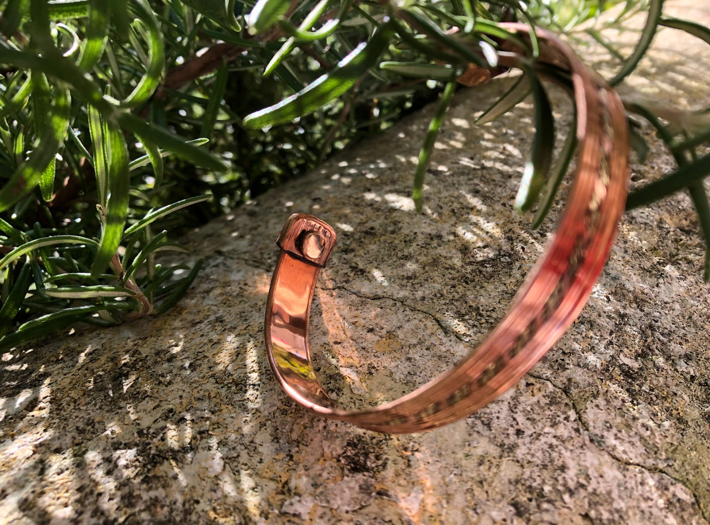 Boutique ésotérique - Bracelet Magnétique en Cuivre motif "Vague" - SOEURS