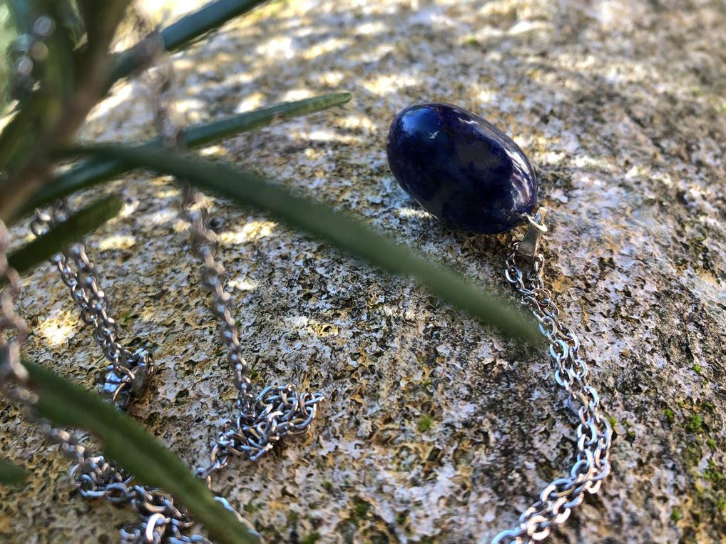 Boutique ésotérique - Lithothérapie Pendentif Lapis Lazuli forme Boule - SOEURS