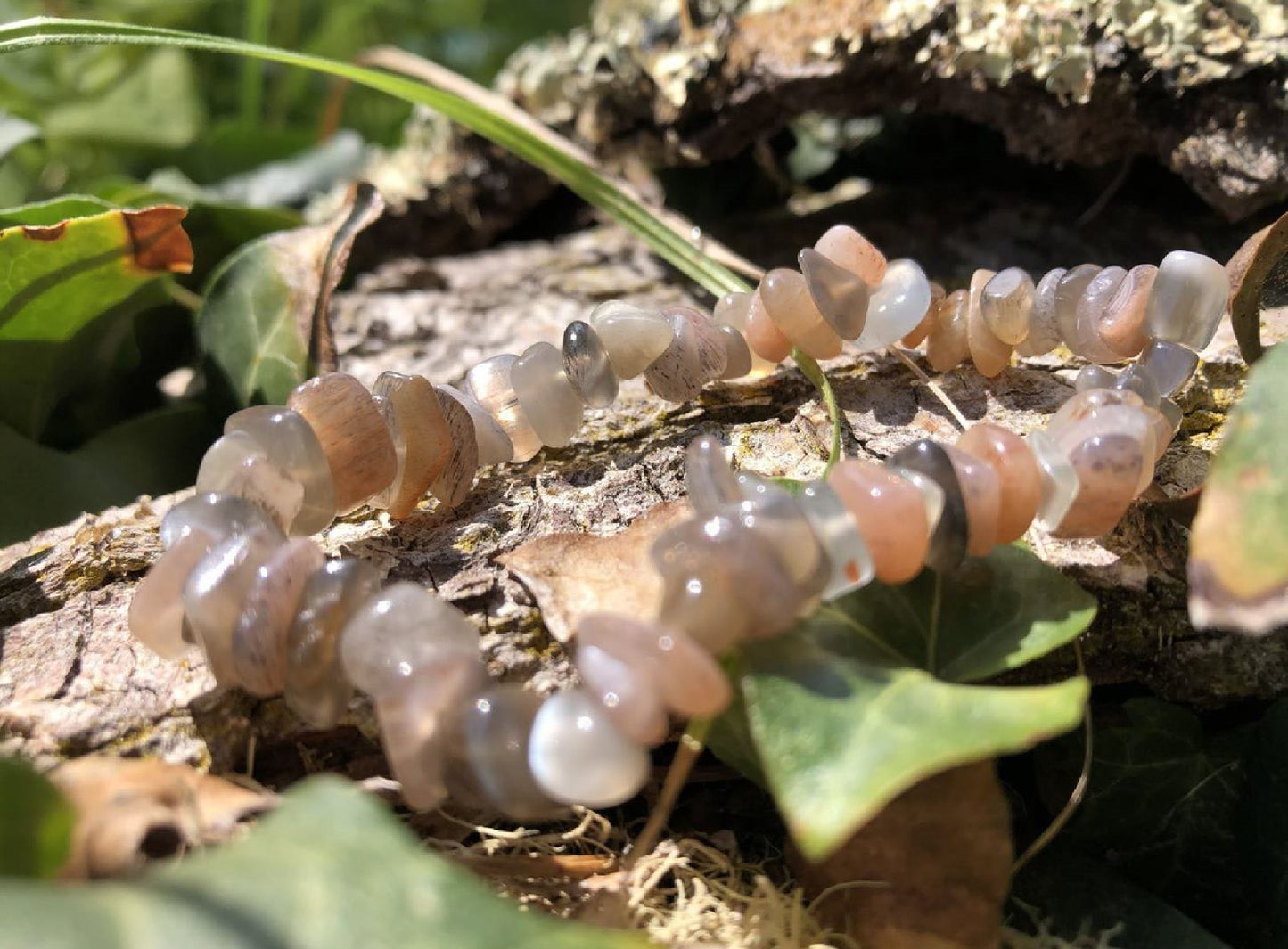 Boutique ésotérique - Lithothérapie Bracelet en Pierre de Lune - SOEURS