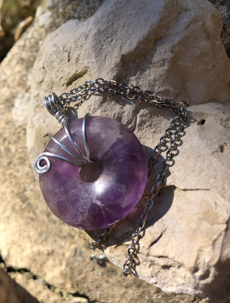 Pendentif Donut Améthyste #1