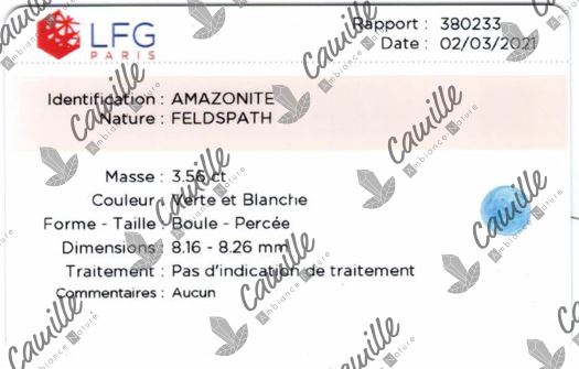 Boutique de Lithothérapie - Certifiact d'Authenticité - SOEURS