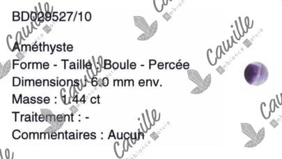 Boutique de Lithothérapie - Certifiact d'Authenticité - SOEURS