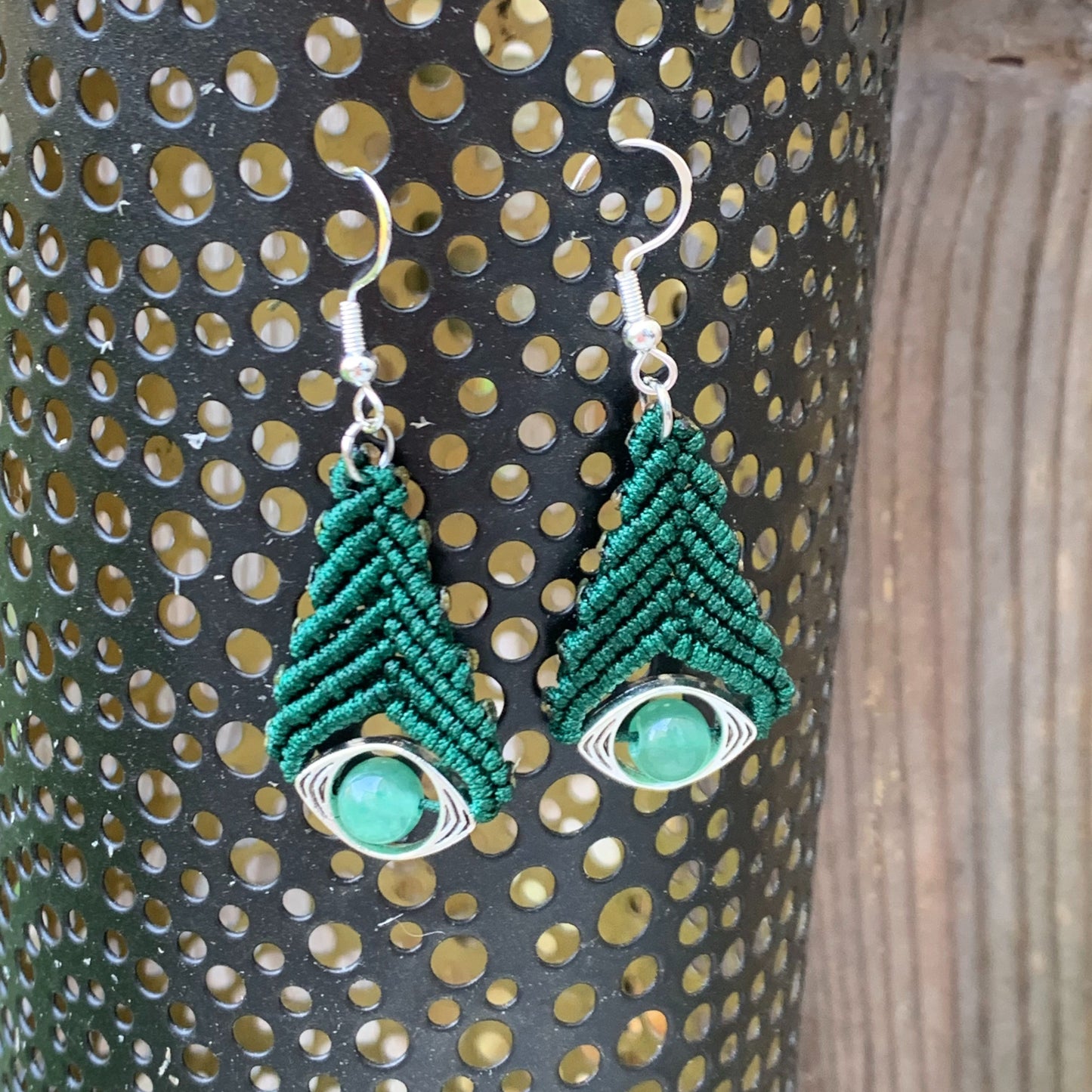 Boucles d’Oreilles Bohème Aventurine Verte #2