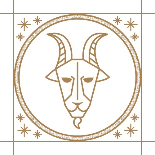 Symbole signe straologique Capricorne