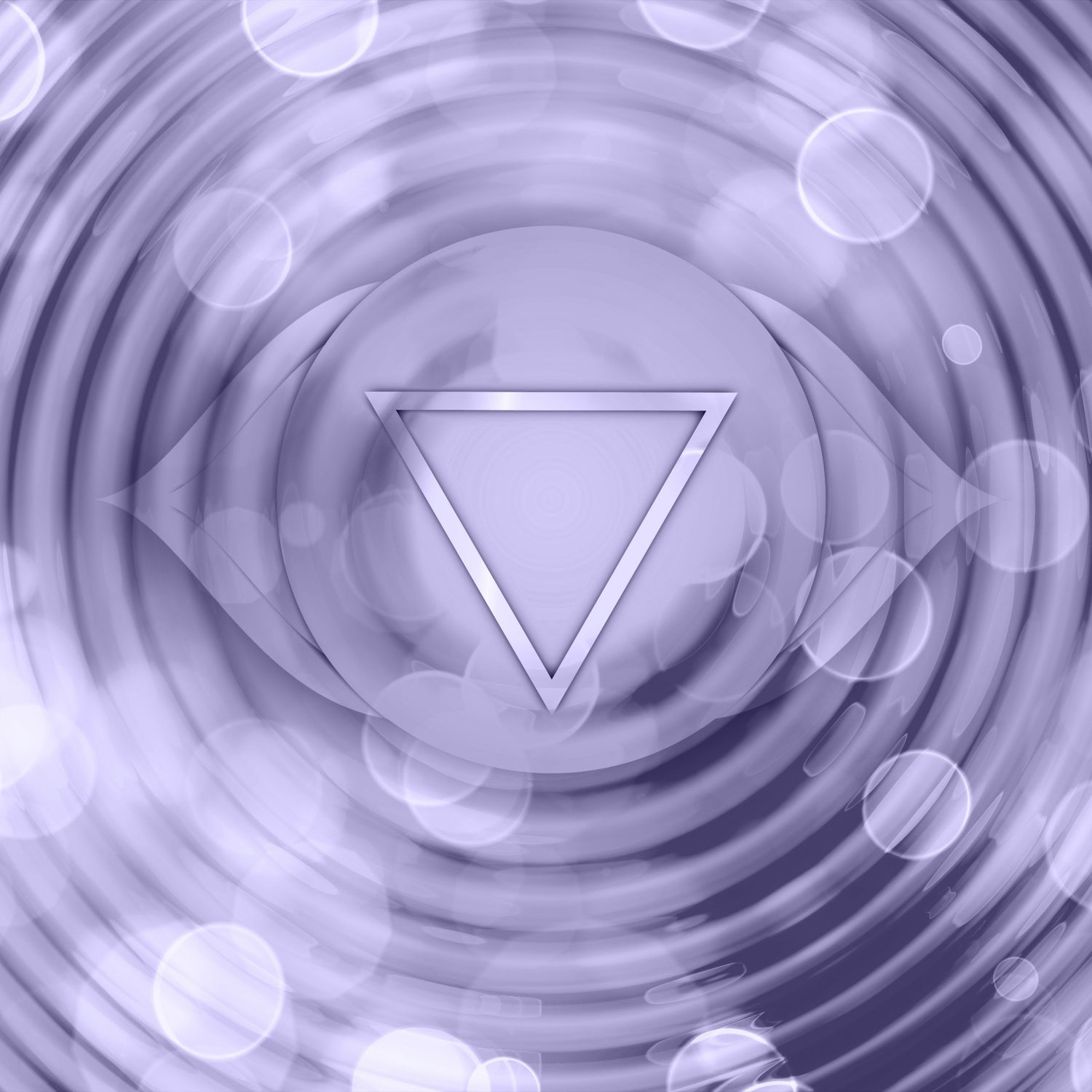 Symbole violet du chakra 3ème oeil