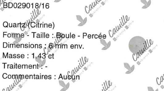 Boutique de Lithothérapie - Certifiact d'Authenticité - SOEURS