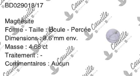 Boutique de Lithothérapie - Certifiact d'Authenticité - SOEURS