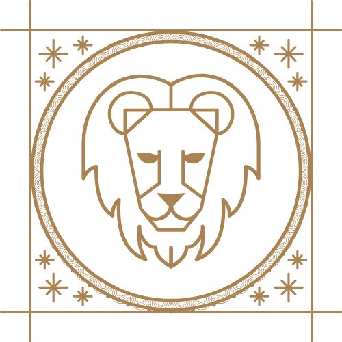 Symbole signe straologique Lion
