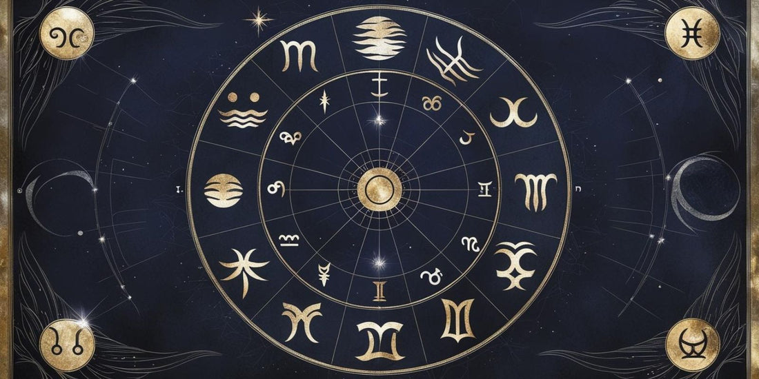 Boutique spirituelle - Illustration d'une carte du ciel pour un thème Astral