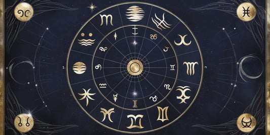 Boutique spirituelle - Illustration d'une carte du ciel pour un thème Astral