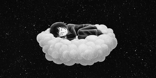 Boutique Spirituelle en ligne - Illustration d'un rêve profond sur un nuage