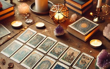 Boutique ésotérique en ligne - Image d'un tirage des cartes de Tarots - SOEURS