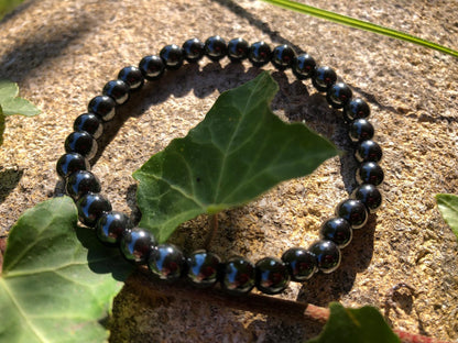 Boutique ésotérique - Bracelet en pierre Hématite 06mm - SOEURS