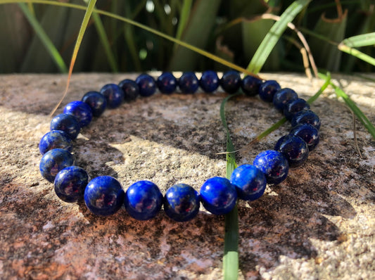 Boutique ésotérique - Lithothérapie Pierre Roulée Lapis Lazuli Bracelet - SOEURS