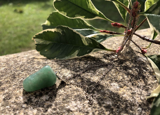 Boutique ésotérique - Lithothérapie Pendentif en Pierre Aventurine - SOEURS