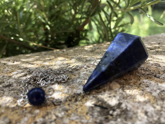 Boutique ésotérique - Lithothérapie & Divination Pendule Lapis Lazuli  - SOEURS
