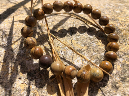 Boutique ésotérique - Bracelet boule 08mm en Jaspe Paysage - SOEURS