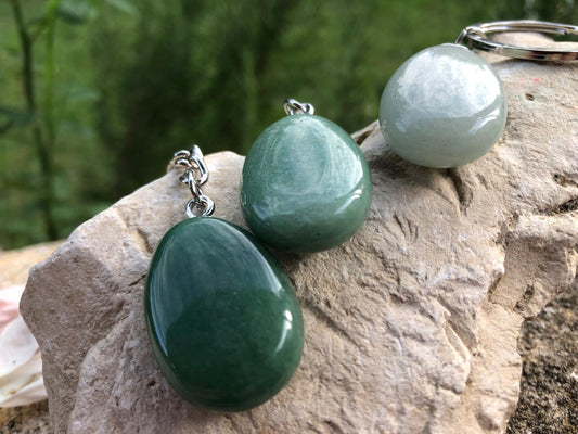 Boutique ésotérique en ligne - Porte clés en Aventurine Verte - SOEURS