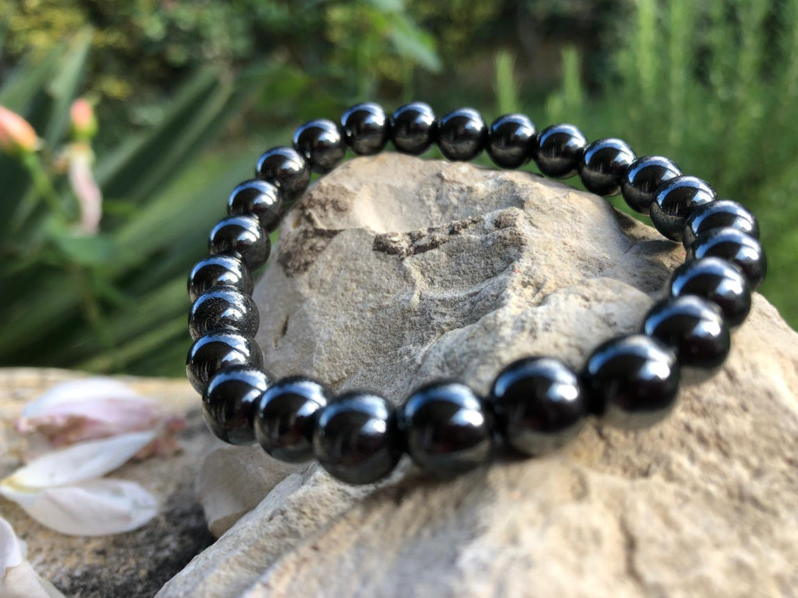 Boutique ésotérique - Bracelet en pierre Hématite 08mm - SOEURS