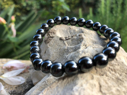 Boutique ésotérique - Bracelet en pierre Hématite 08mm - SOEURS