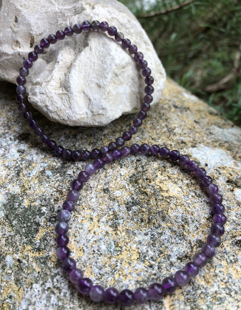 Boutique de lithothérapie en ligne - 2 bracetes en Améthyste