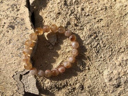 Boutique ésotérique - Lithothérapie Bracelet en Pierre Citrine chauffée  - SOEURS