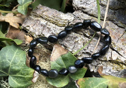 Boutique ésotérique - Lithothérapie Bracelet en Obsidienne - SOEURS