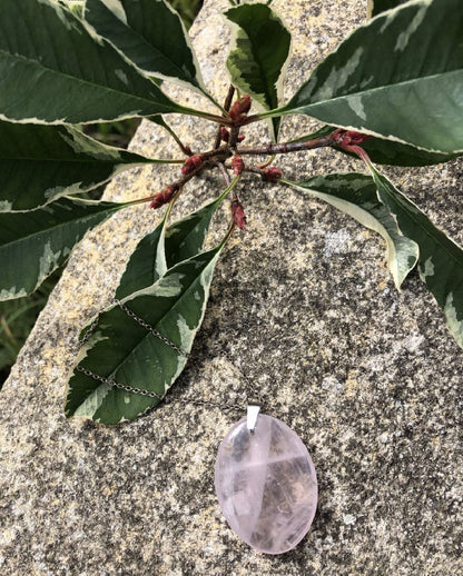 Boutique ésotérique - Lithothérapie Quartz Rose Pendentif - SOEURS