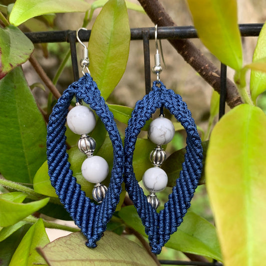 Boucles d’Oreilles Howlite