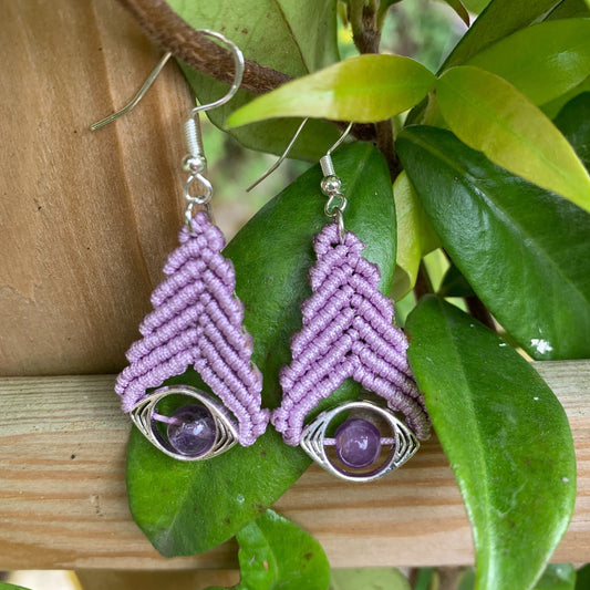 Boucles d’Oreilles Bohème Améthyste