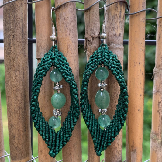 Boucles d’Oreilles Aventurine Verte