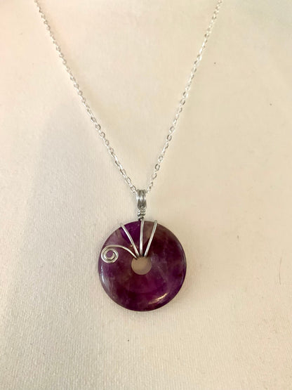 Pendentif Donut Améthyste #1